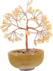 ETHZZLE Natural Handmade Ornaments For Wealth And Prosperity Chakra Crystal Tree For Home Decor Feng Shui Bonsai For Luck And Fortune