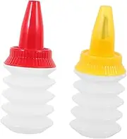 BEBEMOKO Pp Material Icing Bottles for Cookie and Cake Decorating Baking Tool Random Color