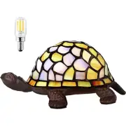 Tiffany lamp Stained Glass Night Light 1 LED Bulb Included(2700K, E12) Christ...