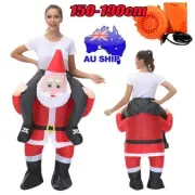 150~190cm Christmas Inflatable Costume Santa Kidnapping Cosplay Outfits Xmas AUS