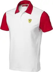 Ferrari Alonso Polo Shirt Men's Size L White