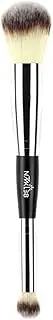 NMKL38 Double Ended Complexion Brush Face Concealer Powder Makeup Brush, Blending Liquid Foundation, Cream Cosmetics - Black Handle, Vegan Brush, Cruelty Free