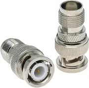 Ahoaepy 2PCS BNC to TNC Antenna Adapter, TNC Female to BNC Male Coax Connector, Low Loss Adapter for Radios, Video, Coax Cable