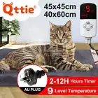 Qttie Pet Heating Pad With Timer Pet Bed Dog Cat Extra Large Heated Electric Mat