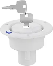 RV Water Fill Hatch Inlet | Lockable RV Water Inlet Valve with Keys,Temperature-Resistant Trailer Replacement Fill Hatch Lid for Truck Caravan Boat Camping Vehicle 0)