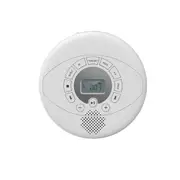 Portable CD Player MP3 Disc U Disk CD Machine Walkman with Bluetooth-White