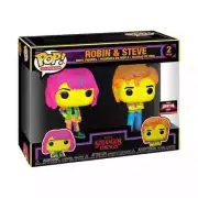 ROBIN AND STEVE FUNKO POP TV BLACK LIGHT STRANGER THINGS MAN CAVE TARGET CON