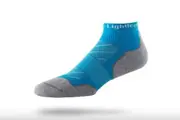 Lightfeet Evolution Mini Crew Unisex Running Socks - Aqua - S