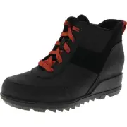 Sorel Womens Leather Ankle Boot Cushioned Footbed Wedge Boots Shoes BHFO 6045