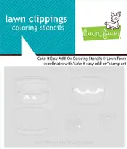 Lawn Fawn Cake It Easy Add-On Coloring Stencils
