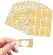 120 pieces 25 x 50 mm Scratch Off Sticker Sheets, Make Your Own Scratch Cards, Silver Scratch Labels, DIY Scratch Labels, Self Adhesive Scratch Off Label (Gold)