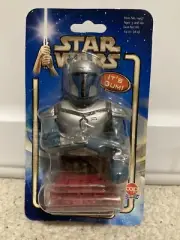 Star Wars 2002 Cap Candy Attack of the Clones Jango Fett Gum Dispenser SEALED