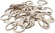 DOITOOL 50pcs Floss Bobbins: Cross Stitch Thread Holder - Embroidery Floss Organizer for DIY Sewing Projects - Wood Thread Storage Craft Supplies