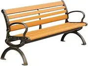 Patio Balcony Bench Double Seat, Patio Garden Bench for Park Yard Outdoor Furniture -59 L x 24" W x 30" H