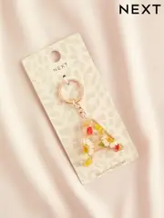 Multi Colour Initial Floral Keyring (AA1903) | $15