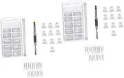 Beavorty 2 Sets Nail Extension Clamp for Women Manicure Set Nail Art Tools Portable Lightweight Easy to Use