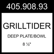 IKEA GRILLTIDER Deep Plate/bowl Stainless Steel 2 Pack 8 ½" 405.908.93