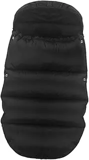 ORFOFE Thermal Sleeping Bunting Bag Sleep Sack Plush Stroller Footmuff Stroller Footmuff for Stroller Black Oxford Cloth