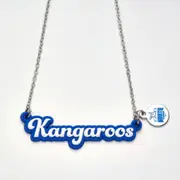 North Melbourne Kangaroos Script Necklace