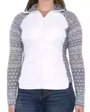 Krimson KloverK Switchback Full-Zip Insulated Jacket color White/Gray size M NEW