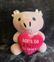 NWT Don’t Go Bacon My Heart Pig Stuffed Animal Toy, Valentine's Easter Christmas