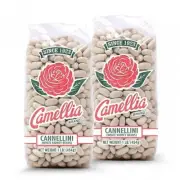 Camellia Brand Dry Cannellini Beans 1 Pound - 2 Pack