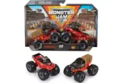 Monster Jam 2 Pack 1:64 Scale Trucks Ages 3+ New Toy Lumberjack Vs Axe