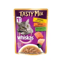 在飛比找ETMall東森購物網優惠-【Whiskas偉嘉】什錦珍味妙鮮包 雞肉、鮭魚及海藻湯 7