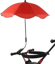 Baby Strollers Umbrella with Clamp with Adjustable Clamp and Flexible Arm for Wheelchair Beach Chair Trolley (Color : C)