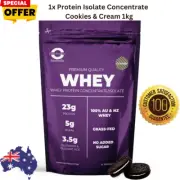 1x Pure Product Australia 100% Whey Protein Isolate Concentrate Cookies & Cream