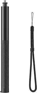 YUULNMOP Extended Invisible Selfie Stick Fit for Insta360 X5 X4 Action Cameras,Adjustable Extended Selfie Stick with 1/4" Screw for Osmo Pocket 3 Travel & Vlogging Bracket Mount Accessories