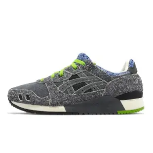 【asics 亞瑟士】xNice Kicks 休閒鞋 GEL-Lyte III OG 男鞋 灰 綠 聯名款 黑芝麻 亞瑟士(1201A740020)