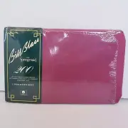 VTG NEW Bill Blass for Springmaid Twin Fitted Sheet 200 Thread Claret Percale