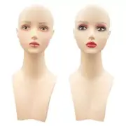 Female Bald Mannequin Head Multipurpose Realistic for Wig Necklace Jewelry