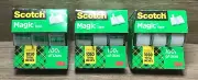 Lot of 3 Scotch Magic Tape 3-Roll Pack 3/4”x350” Total of 1050”