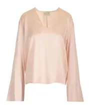 Forte Forte Satin V-Neck Top 0,1,2,3 Nude