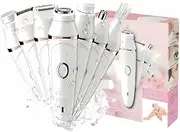 CyperEver Electric Shaver for Women, 7 in 1 Flawless Facial Hair Remover Facial Razor Women Epilator Hair Removal Device, Bikini Trimmer Body Hair Trimmer Electric Face Razor Shaver Women
