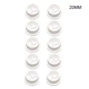 10 Pieces Flexible Desk Rubber Grommet for Desk Table Console Furniture