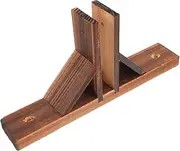Outanaya Wooden Garden Fence Base Weatherproof Picket Fence Support Stand Small Triangle Shelf Brackets for Outdoor Indoor Use