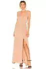 House of Harlow Maxi Dress - Women's Shane Dress in Nude & Black- House of Harlo