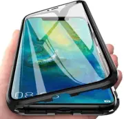 Magnetic Metal Bumper Double Tempered Glass For Samsung Galaxy S20 FE A72 Case
