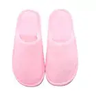 1 Pair Plush Slippers Non-slip Anti-freeze Lady Slip-on Fluffy Slippers Winter