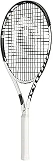 Head Metallix Attitude Pro White Tennis Racket - Pre-Strung Adult Tennis Racquet for Control and Maneuverability