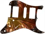 Stratocaster Graphical Pickguard Custom fit Fender HSH 11 Hole Fractal 3