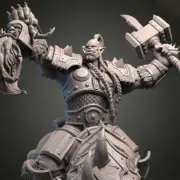 1/10 27cm ORGRIM 3D Print Figure GK Model Kit Unpainted Unassembled Garage Kit