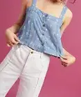 Anthropologie (Rails) Chambray Button Front Top (M) NWT $138.00
