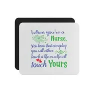 Mouse Pad When You're a Nurse Neoprene Office Mouse Mat - Square Shape