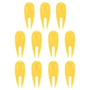 Golf Divot Tool, 12 Pack Plastic Golf Repair Tool Ball Marker for Golfer, Yellow
