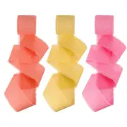 1-1/2"x15 Yd Handmade Fringe Cotton Ribbon Frayed Ribbons Mixed Colors 3 Roll