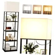 Floor lamp with Shelves Super Large Size (19''W), 5-Tier Modern Floor lamp